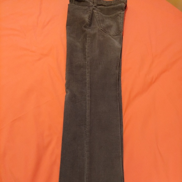 Gray Corduroy Slim Fit Jeans - Picture 6 of 7